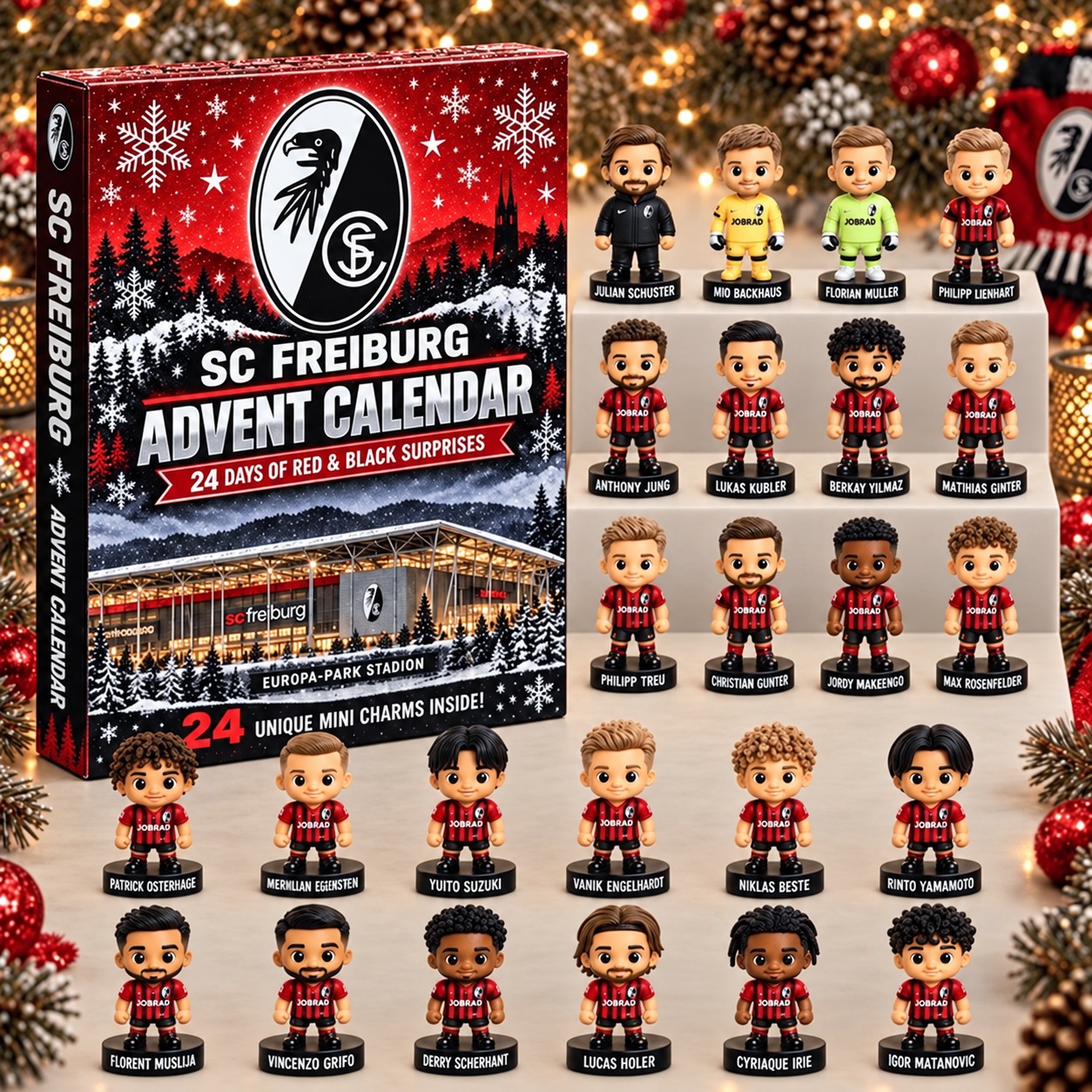 SC Freiburg · Football Fan 24-Day Advent Calendar – Soccer Club Countdown Gift Box