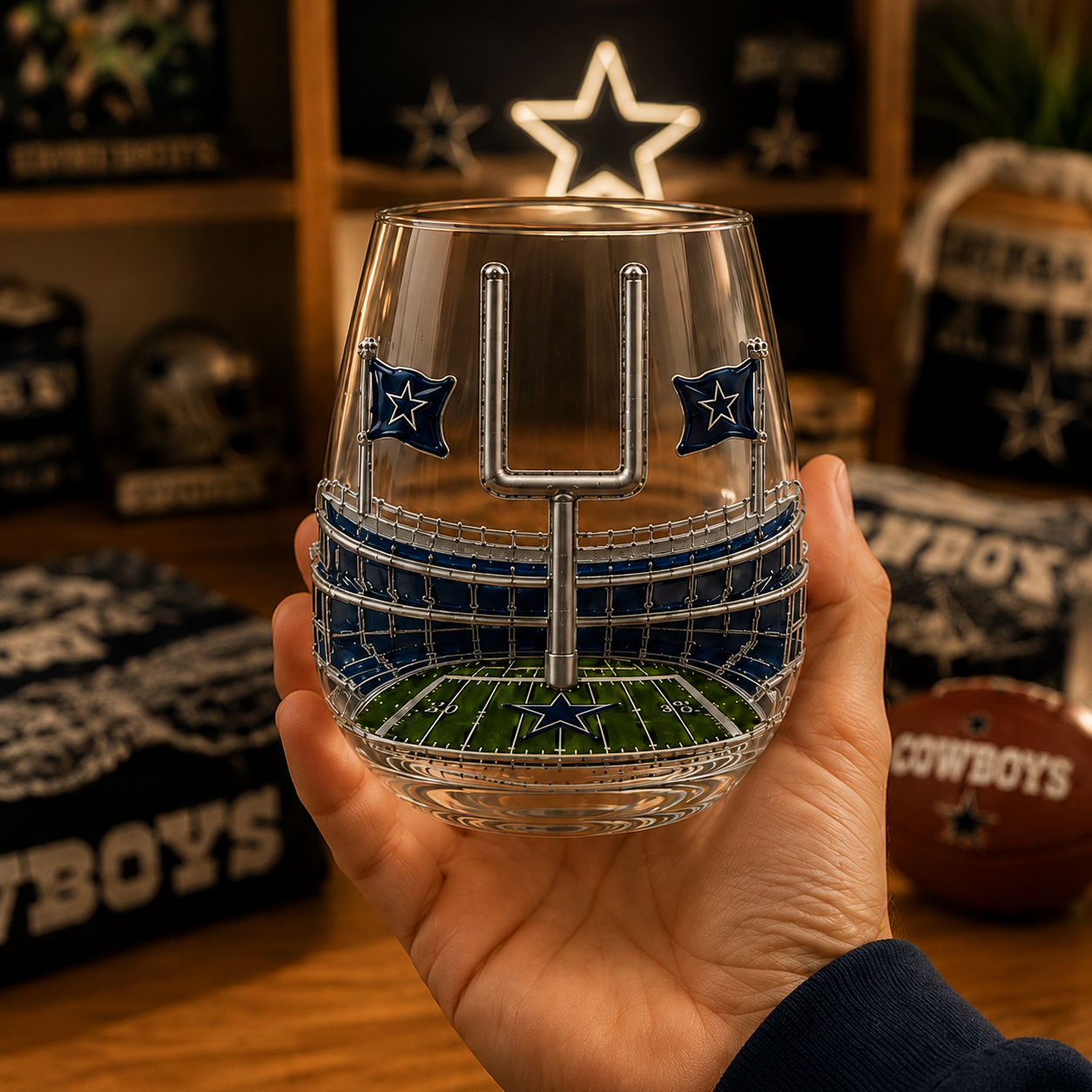 Football Wine Glass