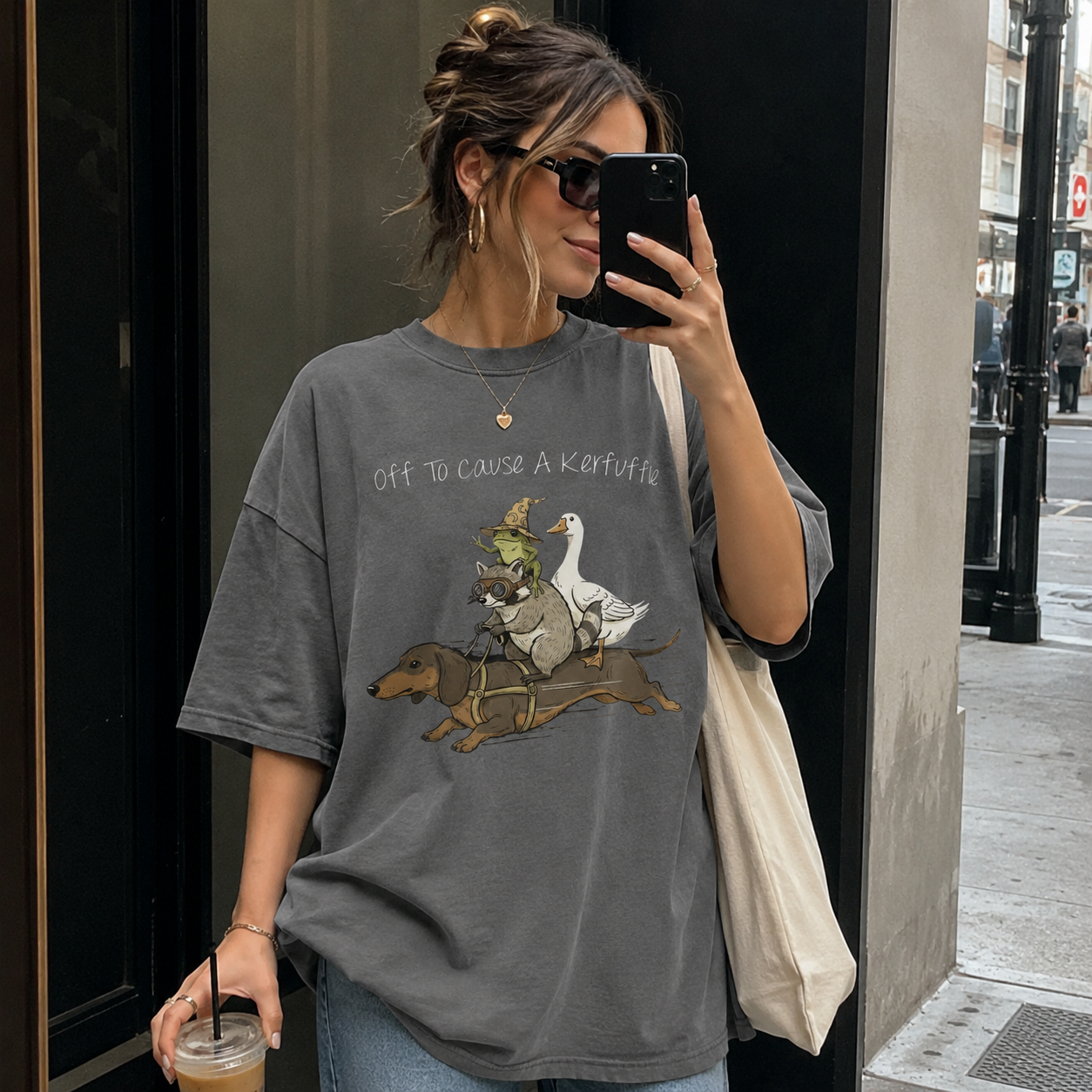 The Dachshund, Raccoon & Silly Goose - Chaos Crew Tee
