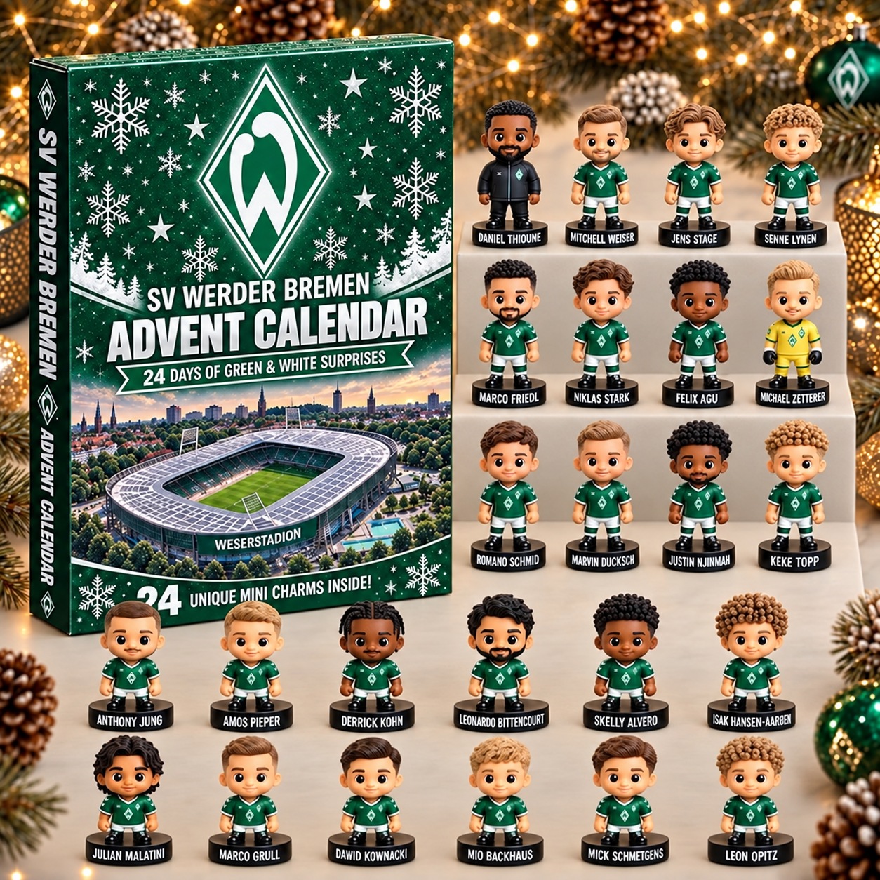SV Werder Bremen · Football Fan 24-Day Advent Calendar – Soccer Club Countdown Gift Box