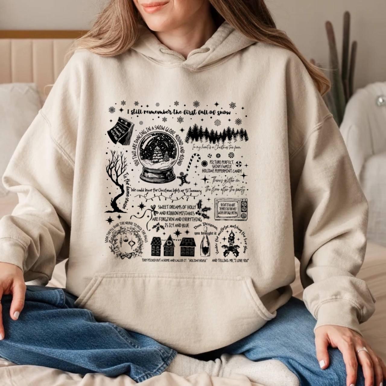 Christmas Songs Lyrics Sweatshirt