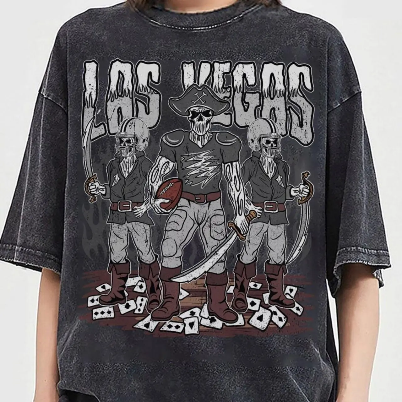 Football Skull Vintage Shirt