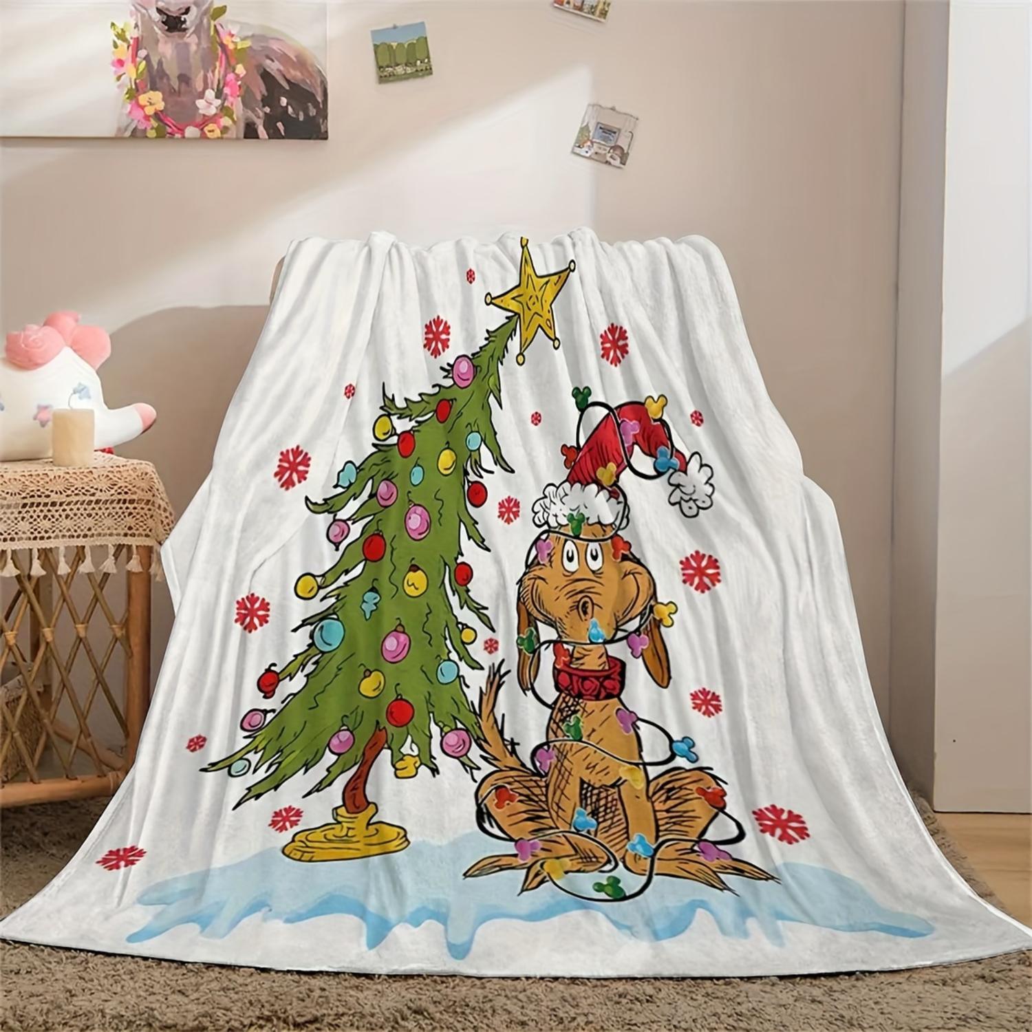 Christmas Cartoon Movie Flannel Blanket