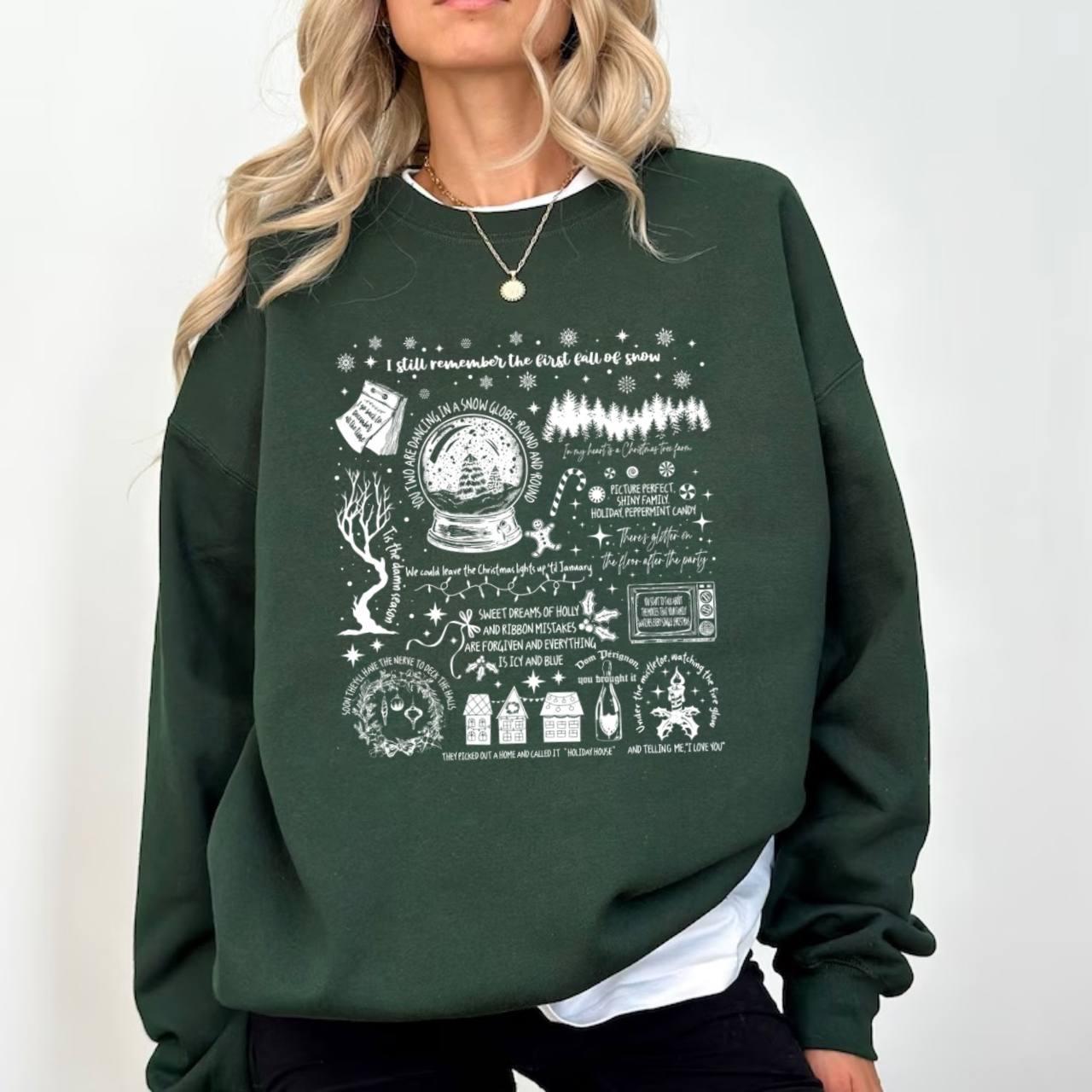 Christmas Songs Lyrics Sweatshirt