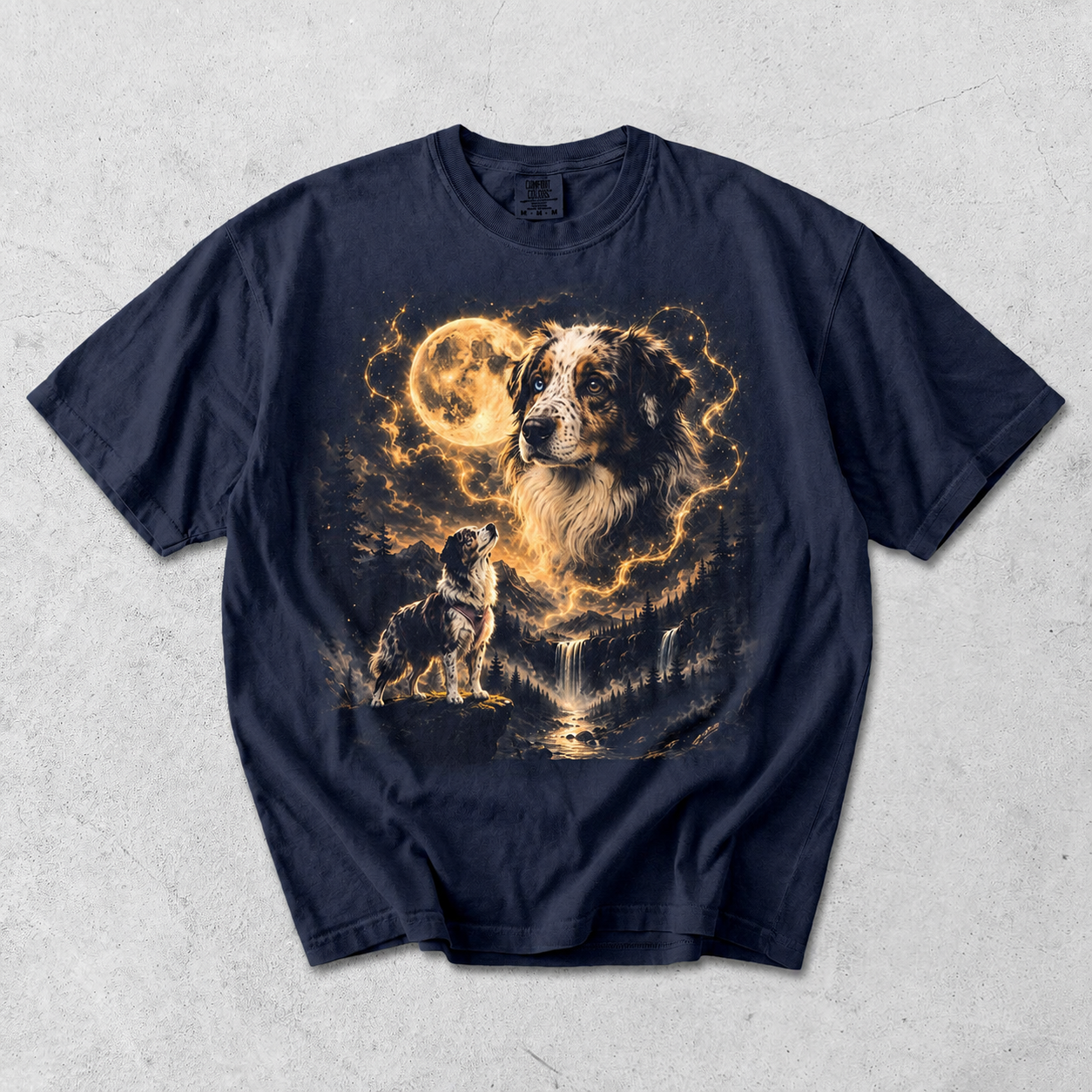 "Mystic Moonlight" Custom Pet Portrait Vintage Tee