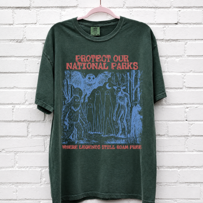 Cryptid National Parks Retro Graphic Tee