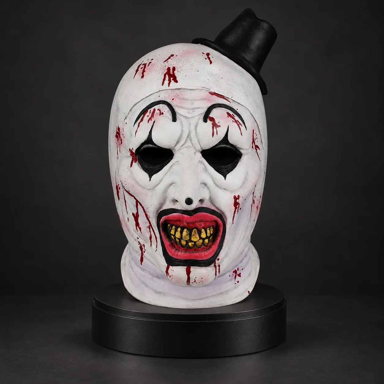 Stitched White Horror Clown Silicone Mask