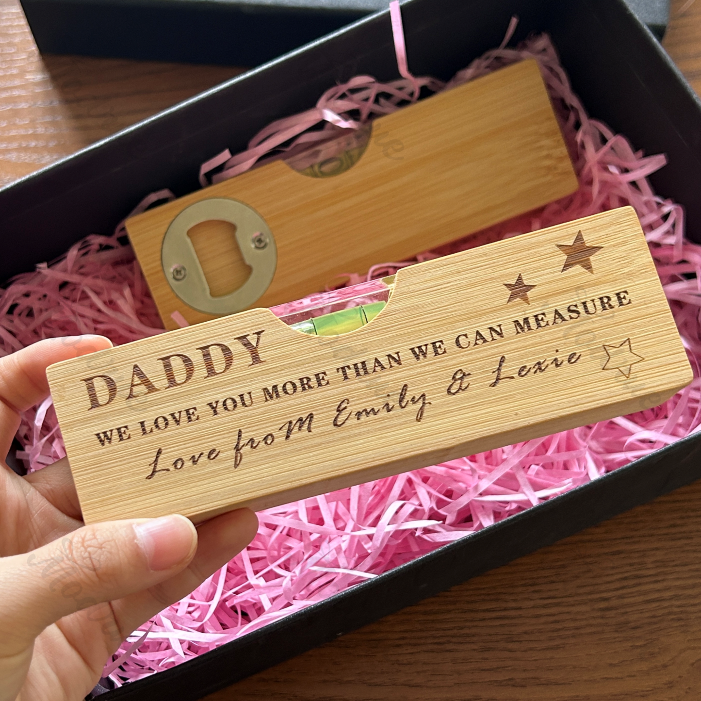 Personalised Wooden Spirit Level Bottle Opener
