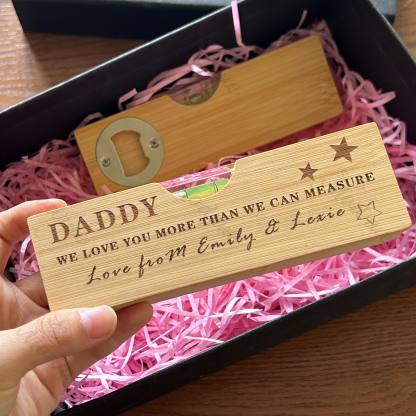 Personalised Wooden Spirit Level Bottle Opener