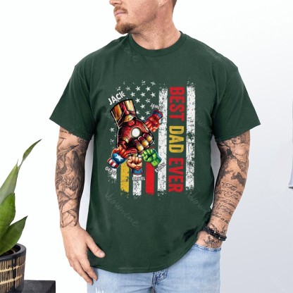BEST DADMAN EVER Front Side Custom Shirt