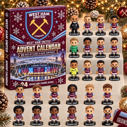 West Ham United · Football Fan 24-Day Advent Calendar – Soccer Club Countdown Gift Box