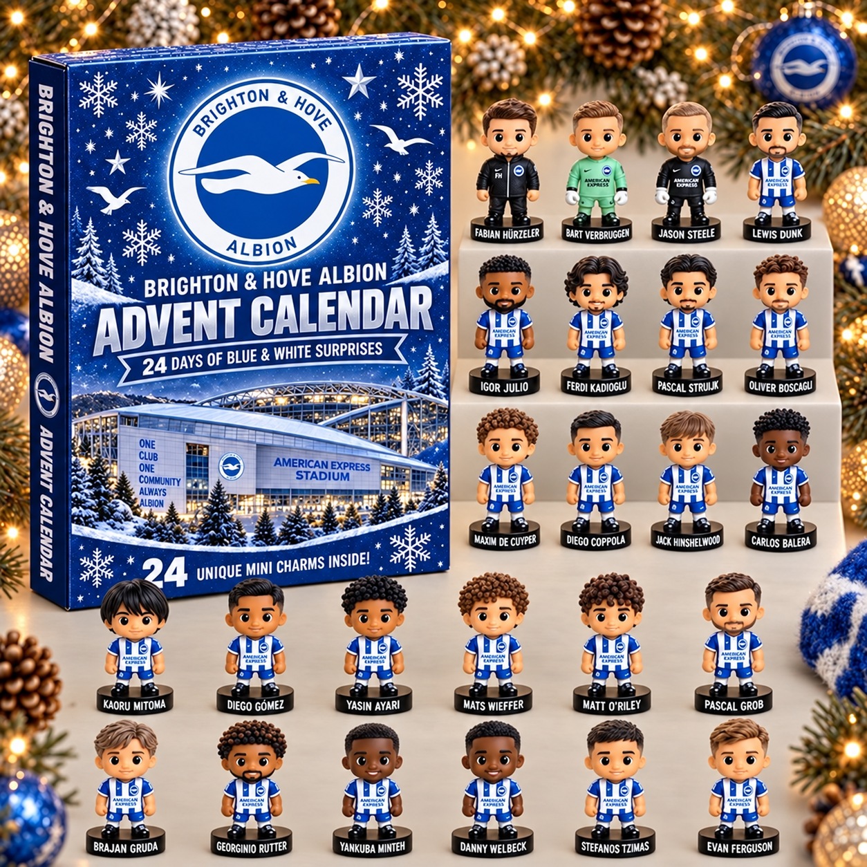 Brighton & Hove Albion · Football Fan 24-Day Advent Calendar – Soccer Club Countdown Gift Box