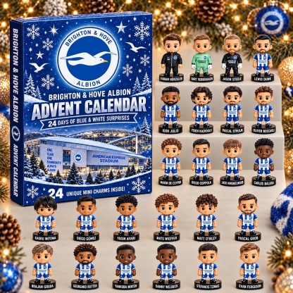 Brighton & Hove Albion · Football Fan 24-Day Advent Calendar – Soccer Club Countdown Gift Box