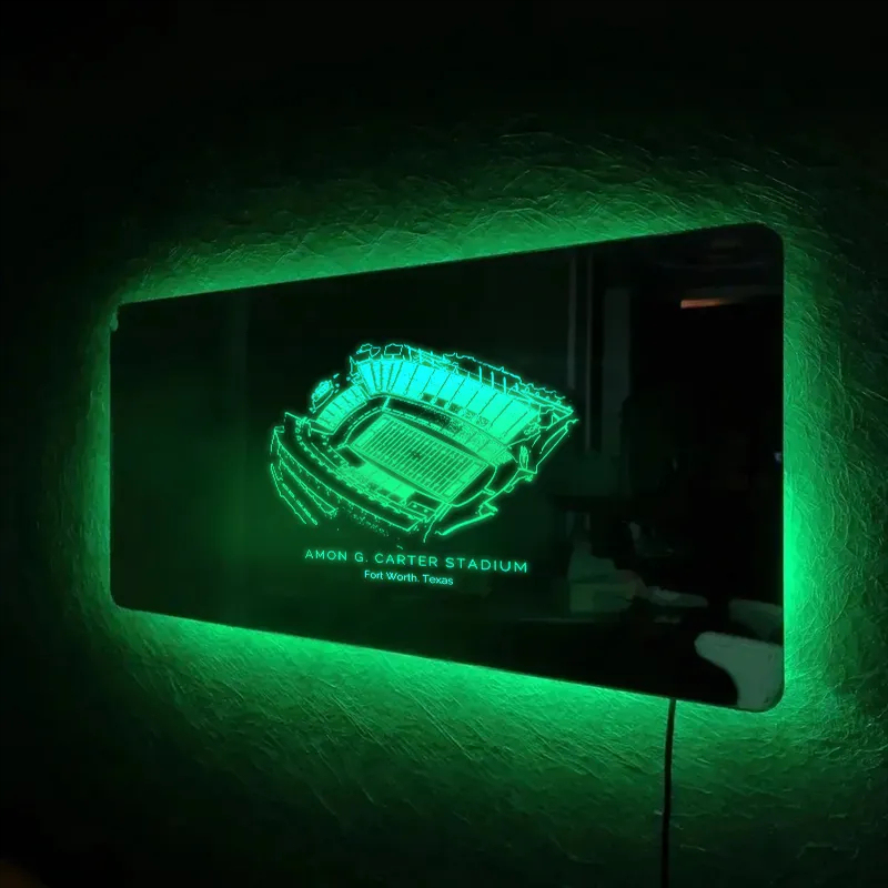 Amon G. Carter Stadium Mirror Light-Gifts For Sports Lovers、TCU Horned Frogs、NCAA