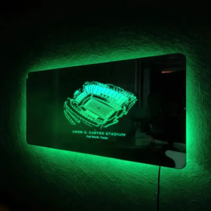 Amon G. Carter Stadium Mirror Light-Gifts For Sports Lovers、TCU Horned Frogs、NCAA