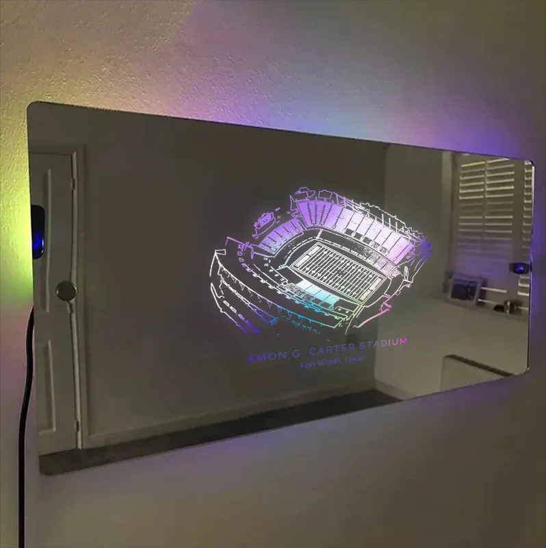 Amon G. Carter Stadium Mirror Light-Gifts For Sports Lovers、TCU Horned Frogs、NCAA