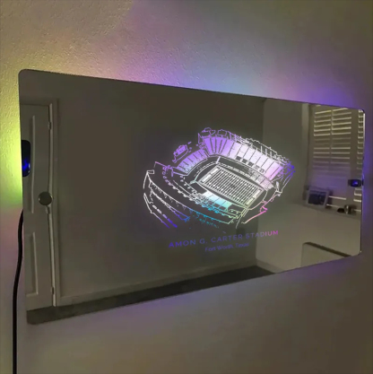 Amon G. Carter Stadium Mirror Light-Gifts For Sports Lovers、TCU Horned Frogs、NCAA
