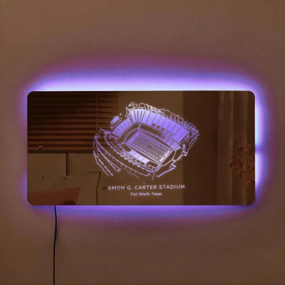 Amon G. Carter Stadium Mirror Light-Gifts For Sports Lovers、TCU Horned Frogs、NCAA