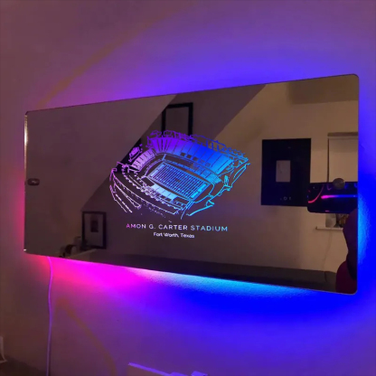 Amon G. Carter Stadium Mirror Light-Gifts For Sports Lovers、TCU Horned Frogs、NCAA