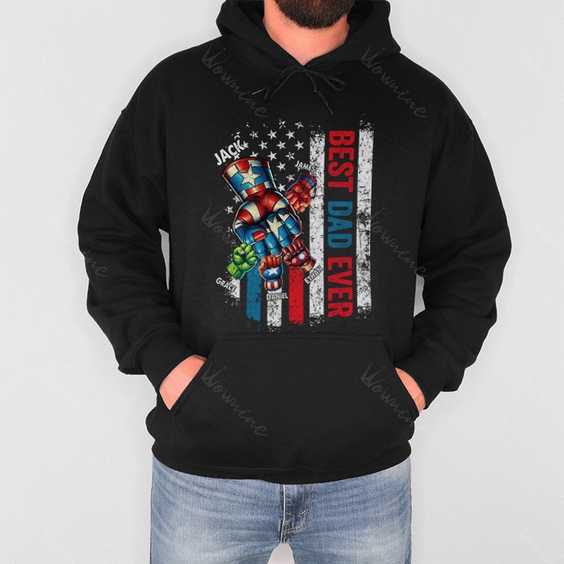 BEST DADMAN EVER Front Side Custom Shirt