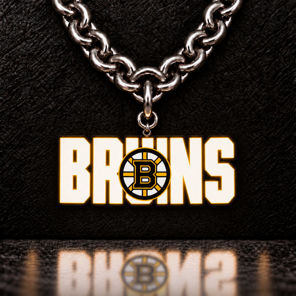 Hockey Fan LED Light-Up Pendant Chain Necklace