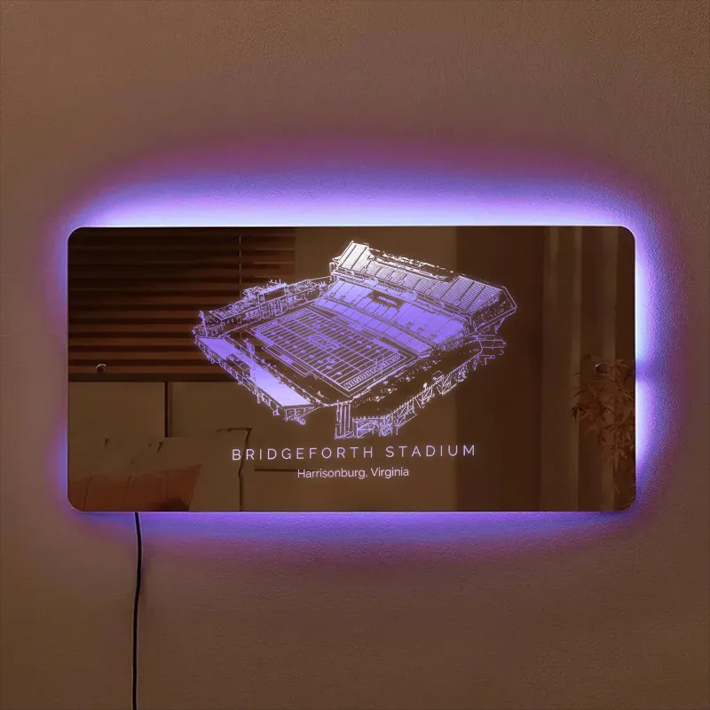 Bridgeforth Stadium Mirror Light-Gifts For Sports Lovers、James Madison Dukes、NCAA