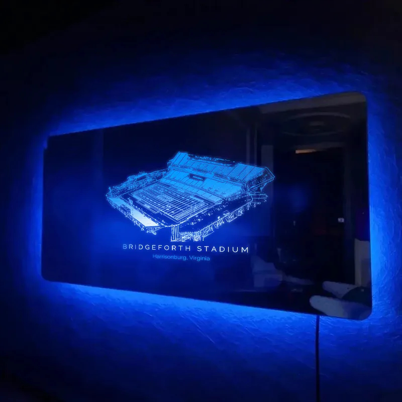 Bridgeforth Stadium Mirror Light-Gifts For Sports Lovers、James Madison Dukes、NCAA