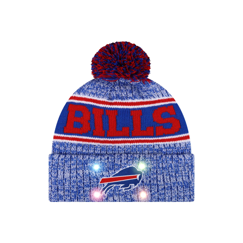 Football Team Warm Light up Pom Beanie