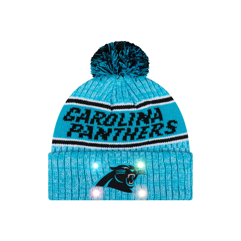 Football Team Warm Light up Pom Beanie