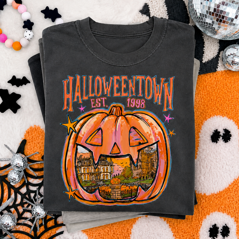 Custom Year Halloween Town Tee