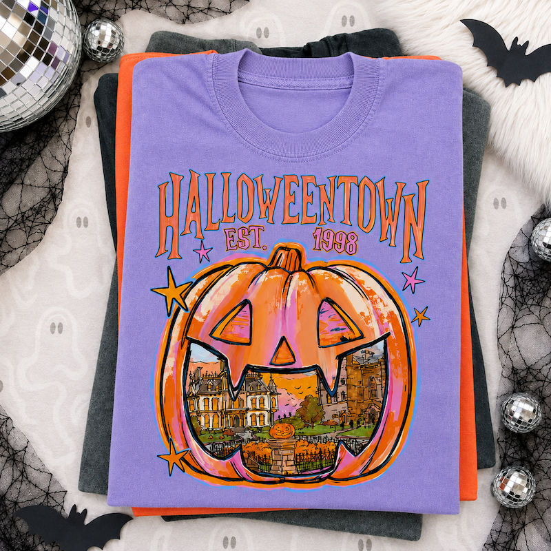 Custom Year Halloween Town Tee