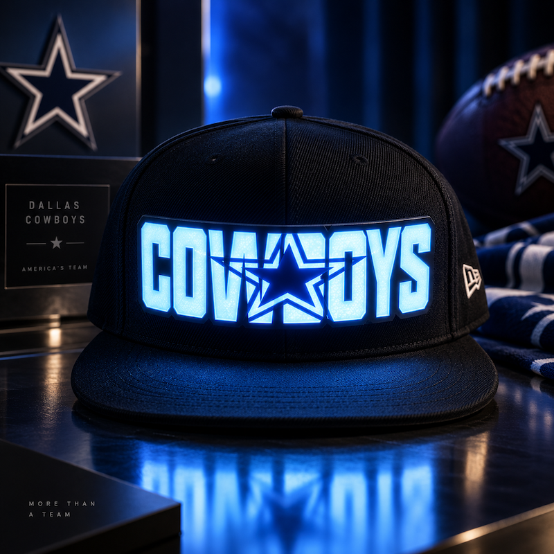 Football Fan LED Light-Up Snapback Cap
