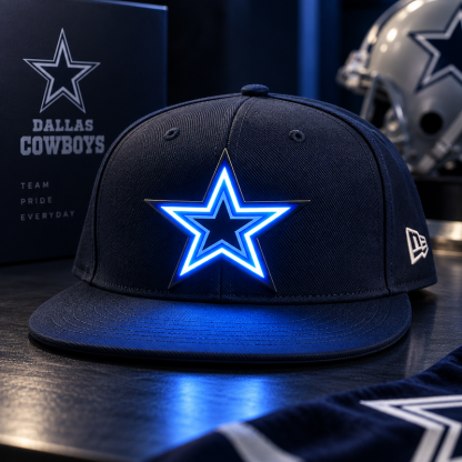 Football Fan LED Light-Up Snapback Cap