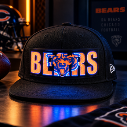 Football Fan LED Light-Up Snapback Cap