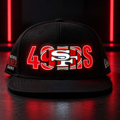 Football Fan LED Light-Up Snapback Cap