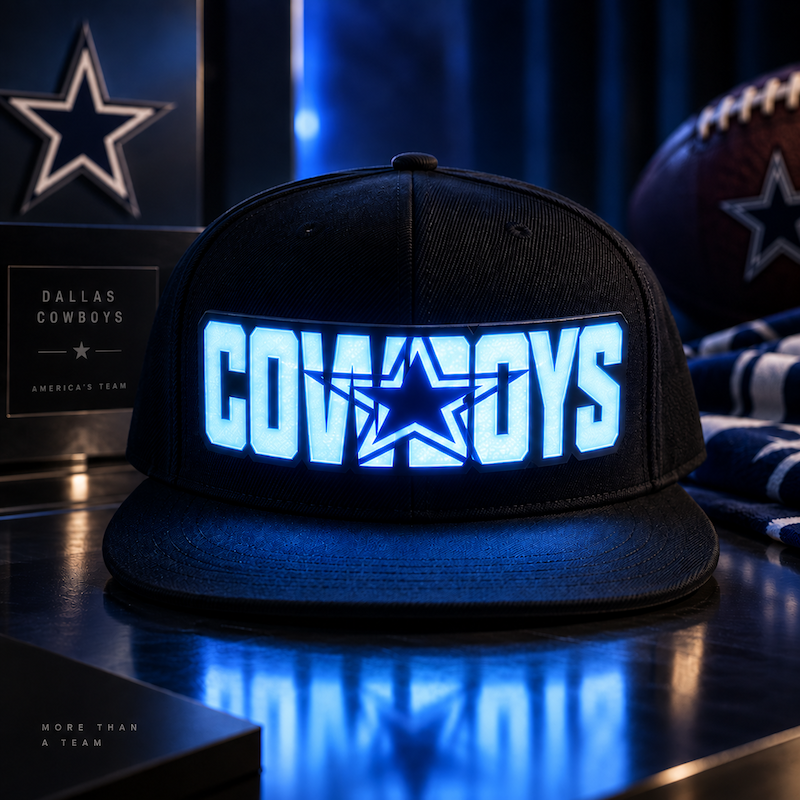 Football Fan LED Light-Up Snapback Cap