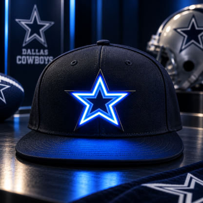 Football Fan LED Light-Up Snapback Cap
