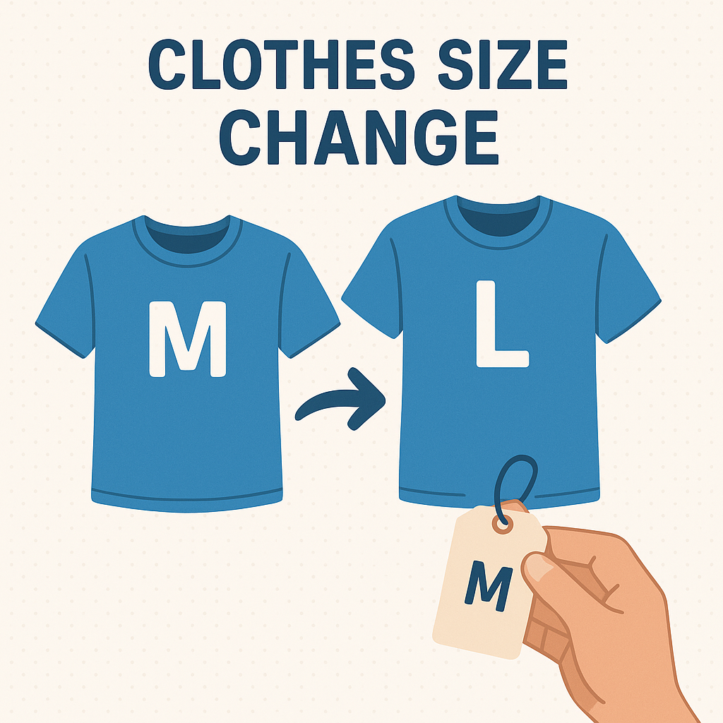 Clothes size change 商品缩略图