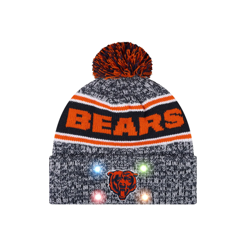 Football Team Warm Light up Pom Beanie