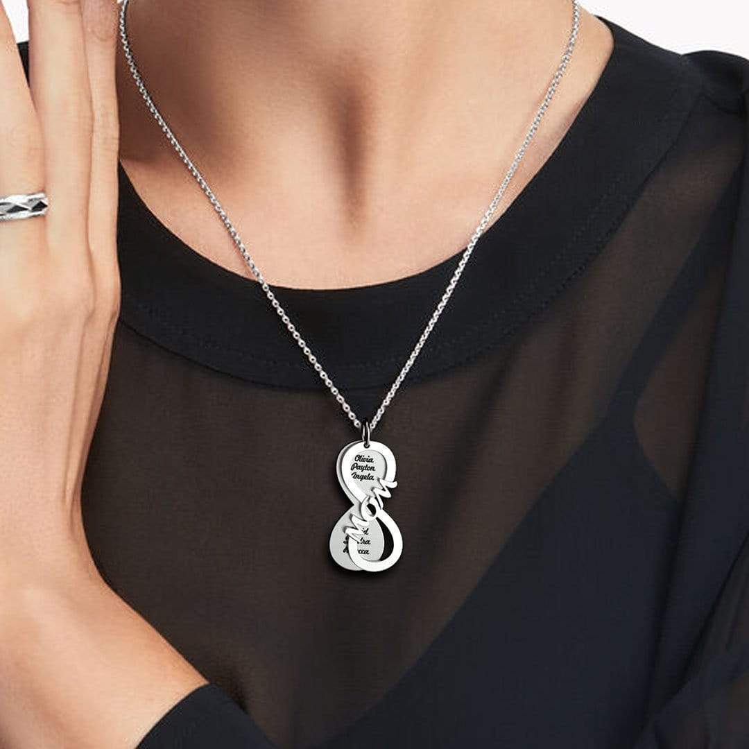 Personalized Mom Infinity Love Name Necklace