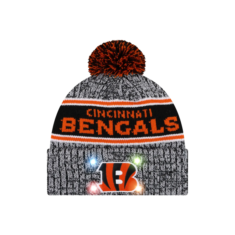 Football Team Warm Light up Pom Beanie