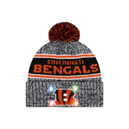Football Team Warm Light up Pom Beanie