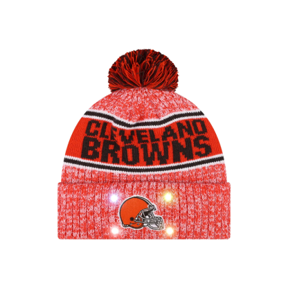 Football Team Warm Light up Pom Beanie