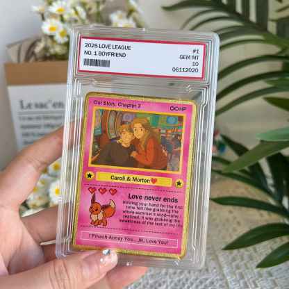 Custom Anime Photo Couple Card For Your love