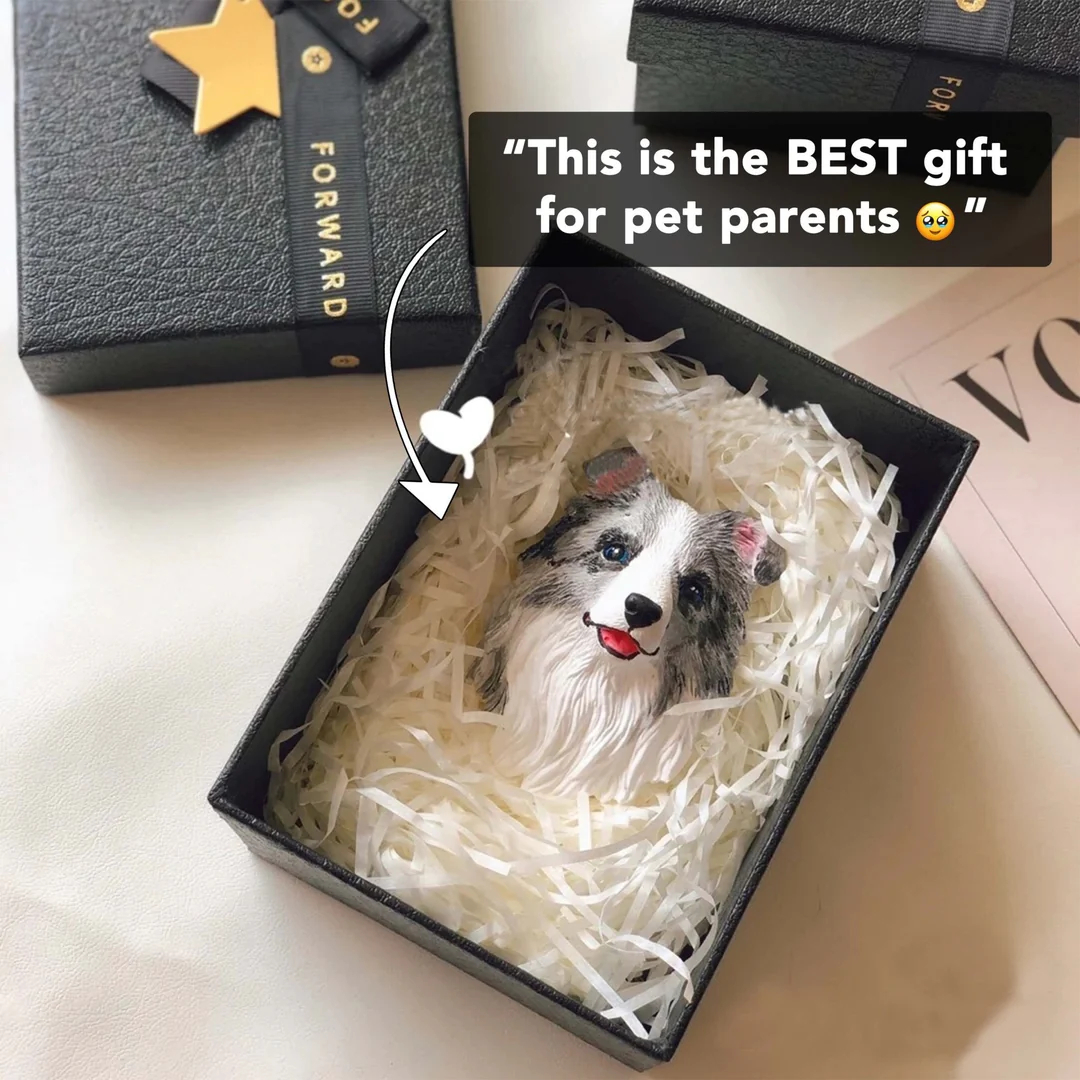 Personalized Magnetic 3D Pet Head Figurine