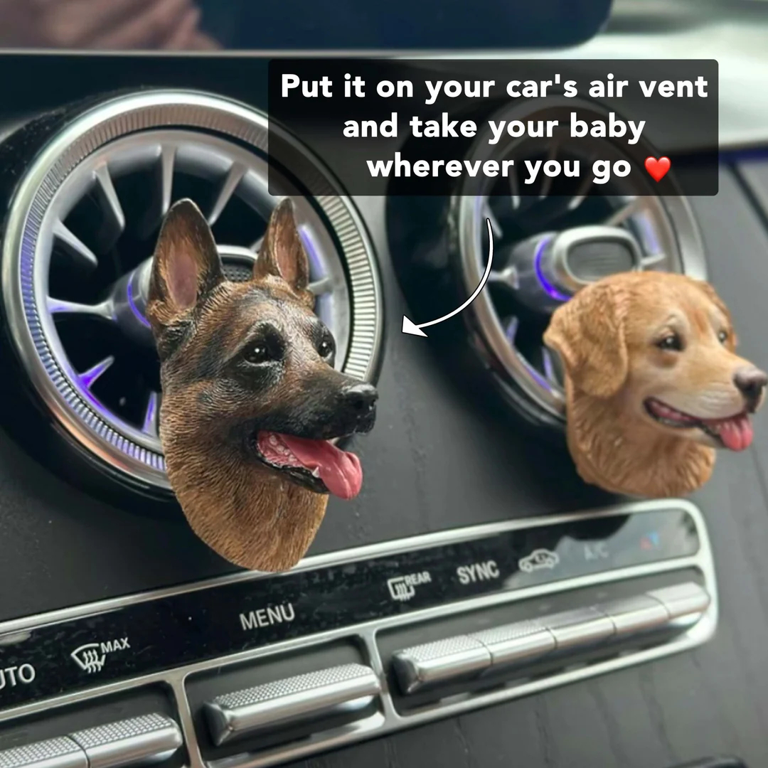 Personalized Magnetic 3D Pet Head Figurine