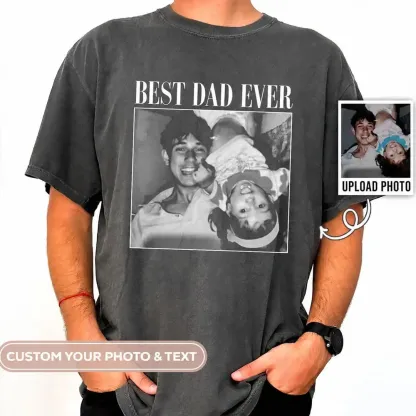 Custom Vintage Dad Photo Family Shirt
