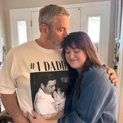 Custom Vintage Dad Photo Family Shirt