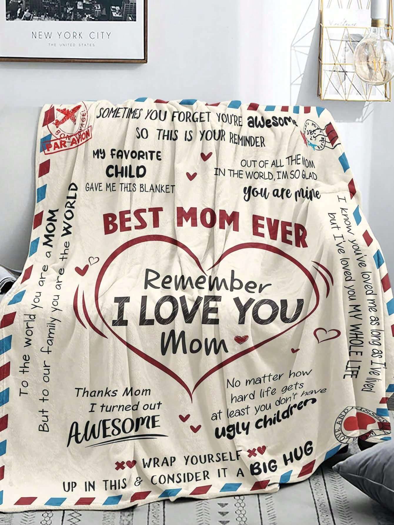Best Mom Ever,The Best Mother's Day Gift Blanket