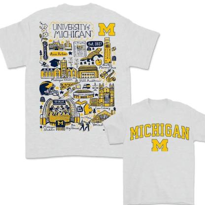 “Complete NCAA Campus Pride” Hand - Drawn University Tees Collection